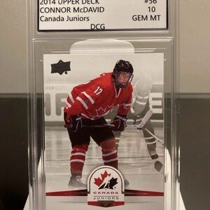 2014 Upper Deck Connor McDavid Canada Juniors Hockey Card